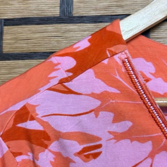 Soft Surroundings Pink And Orange Floral Tunic Top Size 2X - Picture 5 of 9